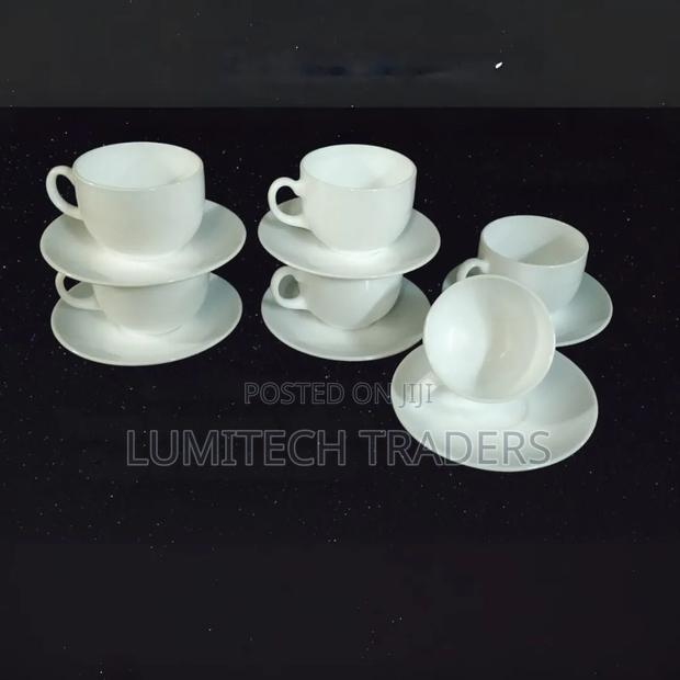 Luminarc Saucer Cups Whites 6pcs Set