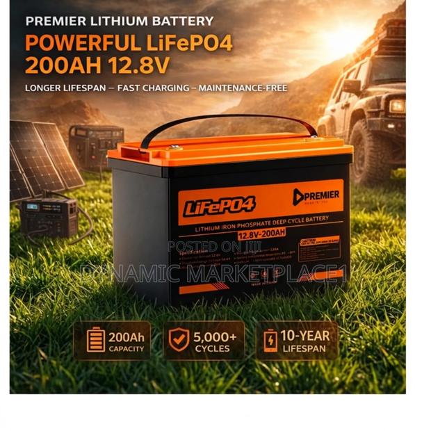 Premier Powerful Lifepo4 Lithium Battery – 12.8v 200ah