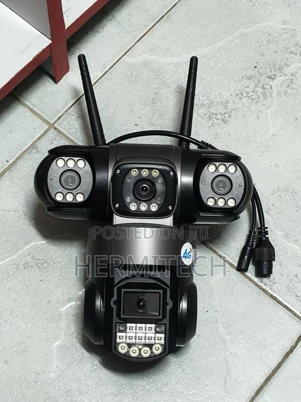 High Resolution Triple Lens 4g Electric Model Alarm Sound Notification - main view