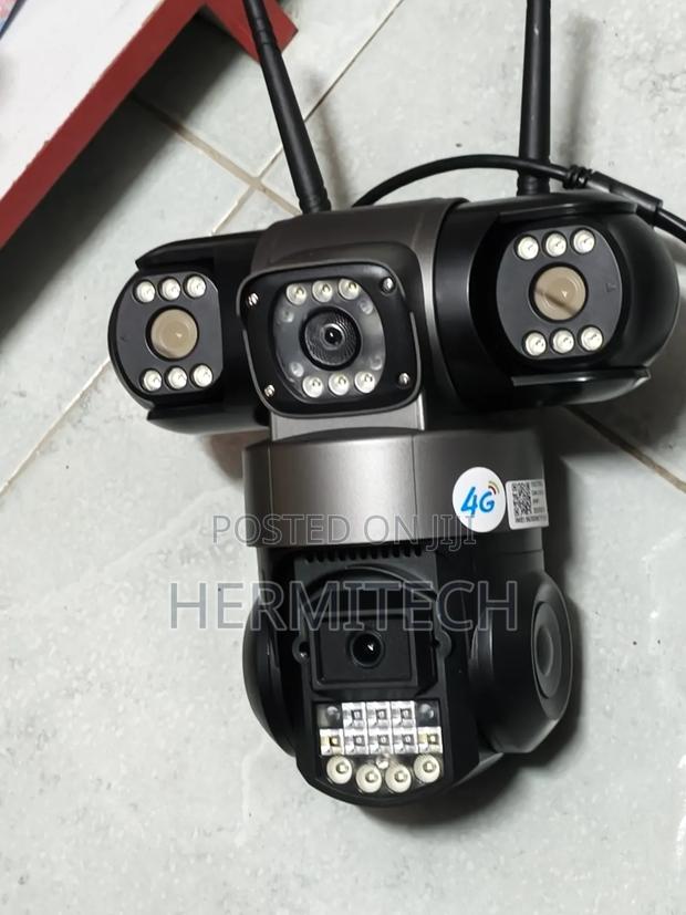 High Resolution Triple Lens 4g Electric Model Alarm Sound Notification - thumbnail 2