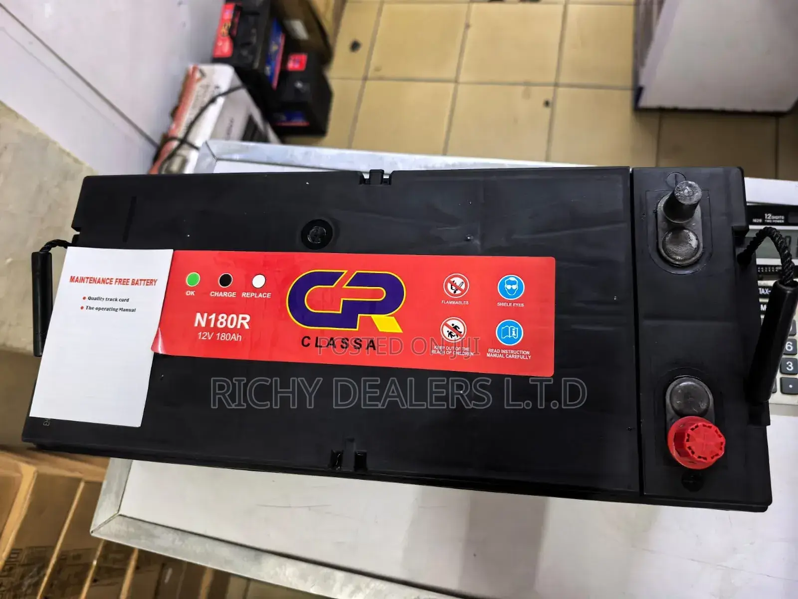 Cr N180mf (12/180ah) Car Track Battery