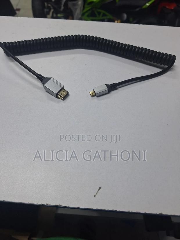 Micro Hdmi to Hdmi Spiral - thumbnail 2