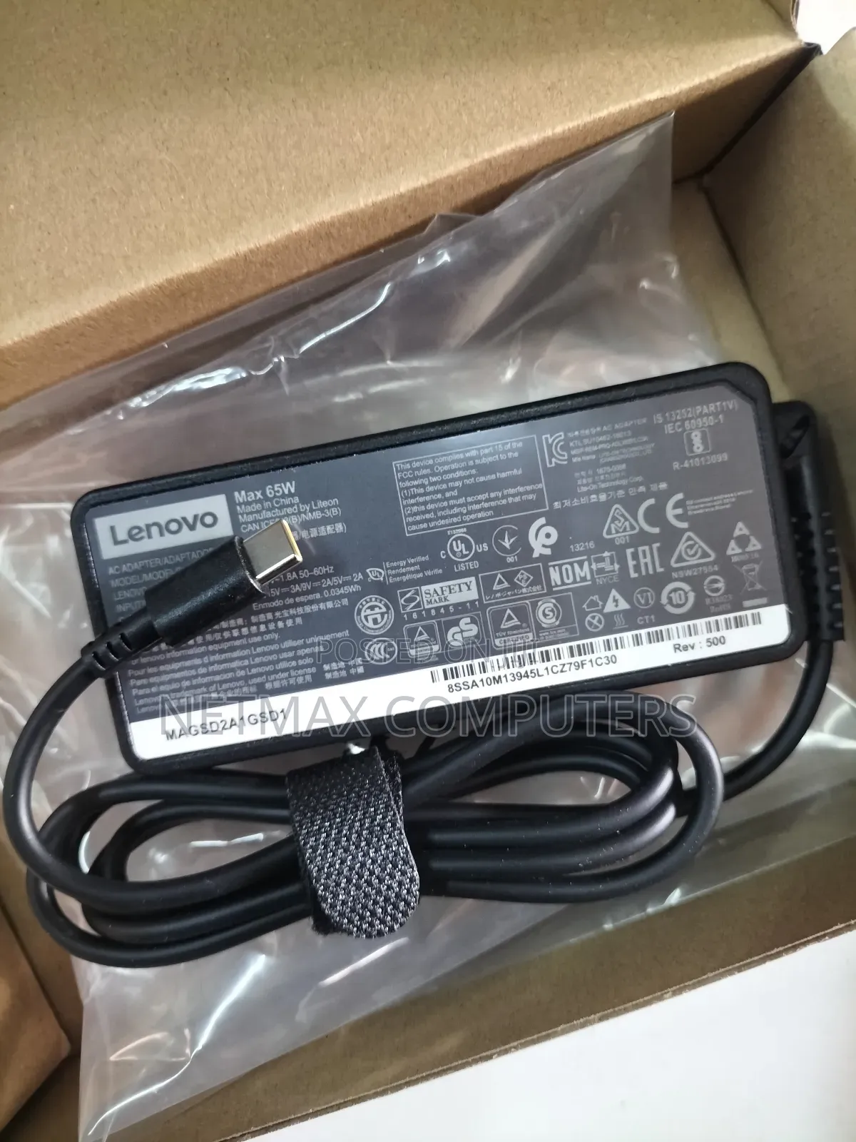 Lenovo Type C Laptop Charger 65w
