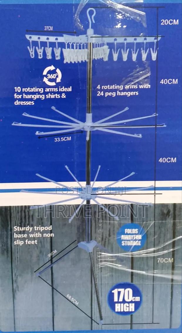 3 Layer Metallic Versatile Space Saving Laundry Dryer Stand - main view