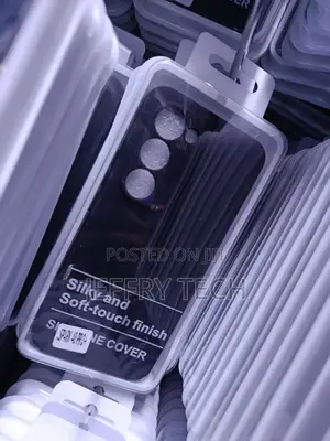 Black Silicone Phone Case Designed for the Infinix Spark 40 Pro,