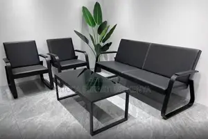 5-Seater Leather Executive Sofa With Armrest