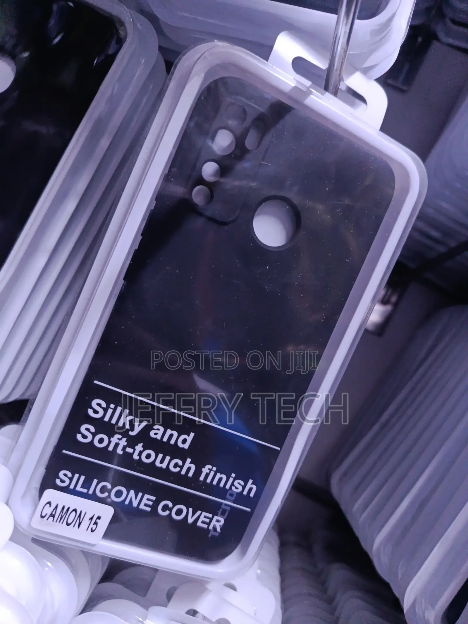 Tecno Camon 15 Soft-Touch Silicone Phone Cove
