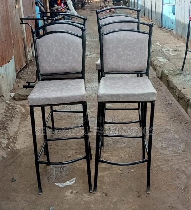 Premium Grey Bar Stools Well-Cushioned and Comfortable.