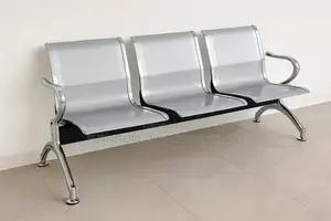Office Bench; 3‐Seat Industrial Reception Bench