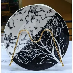 6 PCS Tree Plates / Tree Plates Set ( Black and White)