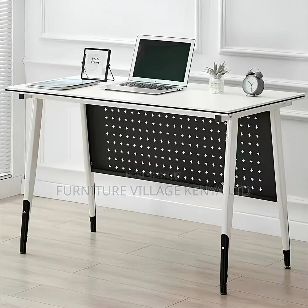 Office Table; 1.2 Meter White Study Office Table