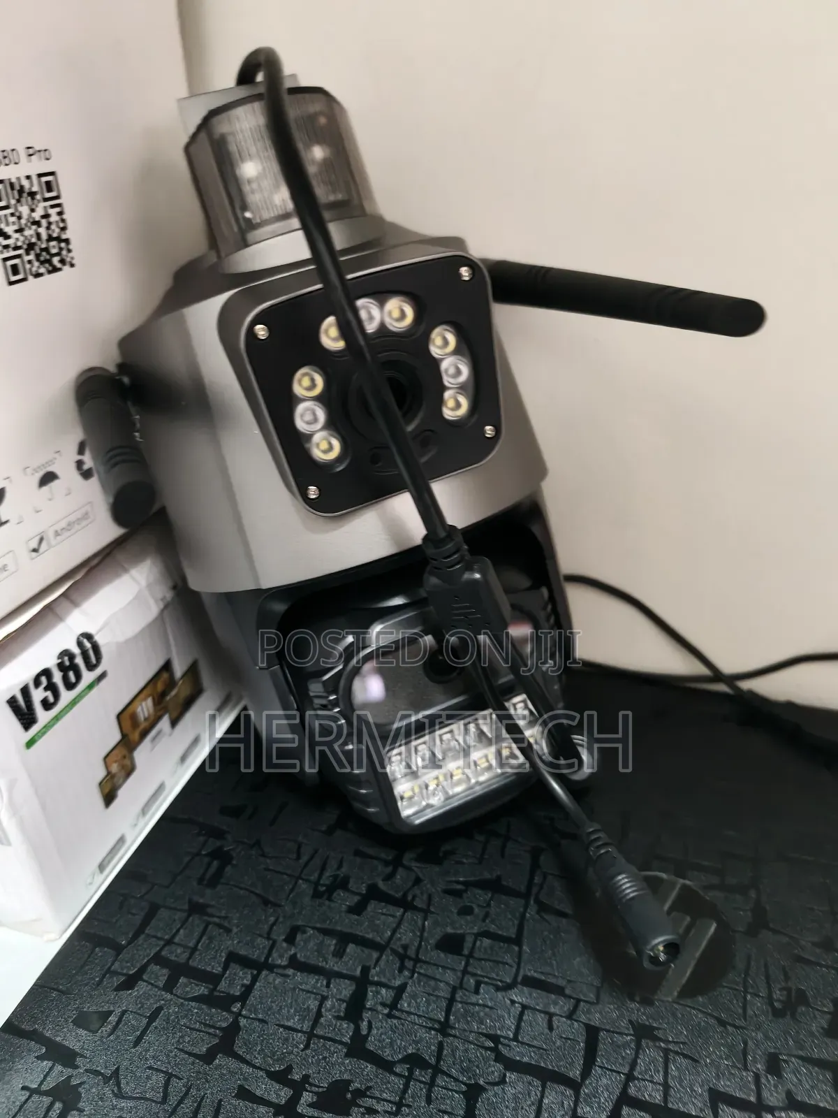 4g Dual Lens Mini PTZ CCTV Electric Models With Ethernet Cable