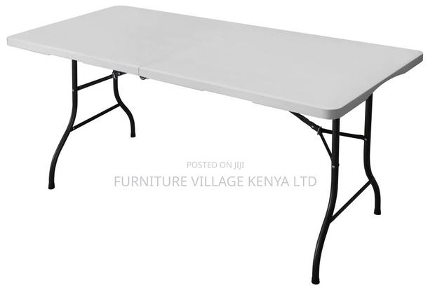 Dining Table;Foldable White Table for Home - thumbnail 3