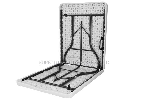 Dining Table;Foldable White Table for Home - thumbnail 4