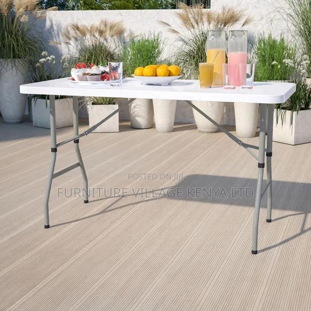 Dining Table;Foldable White Table for Home - thumbnail 9