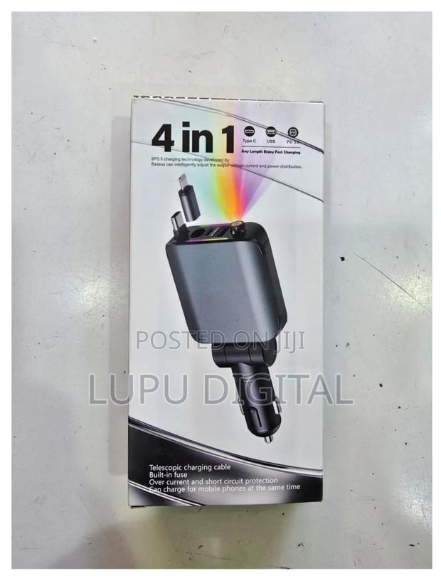 E1 4 in 1 Super Fast Phone Charger + RGB Light