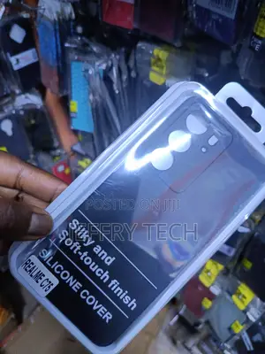 This Is Black Silicone Protective Cover for the Realme C75 Smartphone