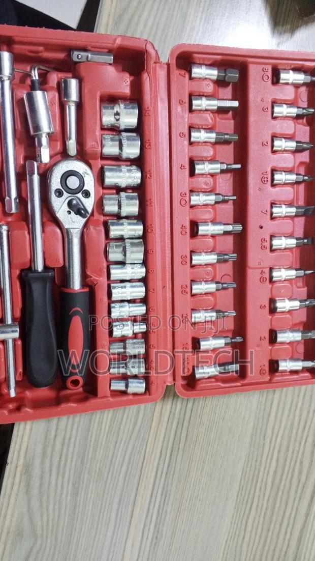 46pc Socket Wrench Tool Box/ CRV 46pc Socket Wrench - thumbnail 2