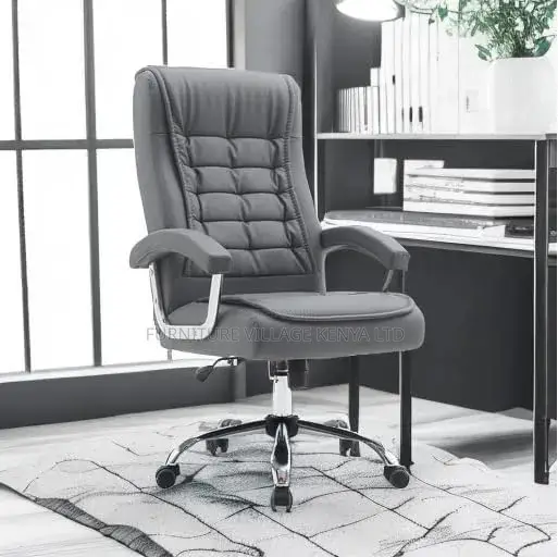 Office Chair; Executive Swivel Leather Chair