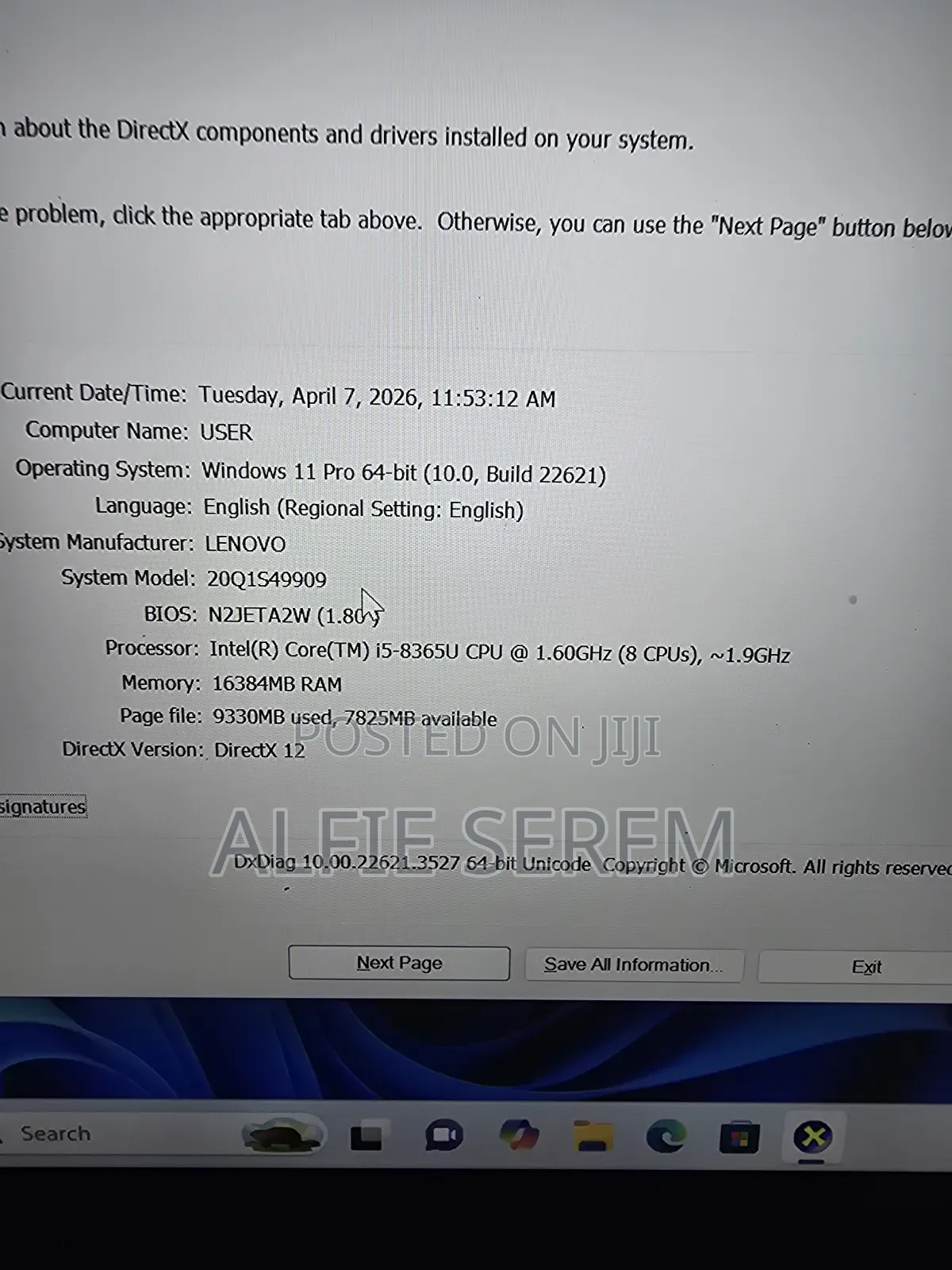 Laptop Lenovo ThinkPad X390 16GB Intel Core i5 SSD 256GB
