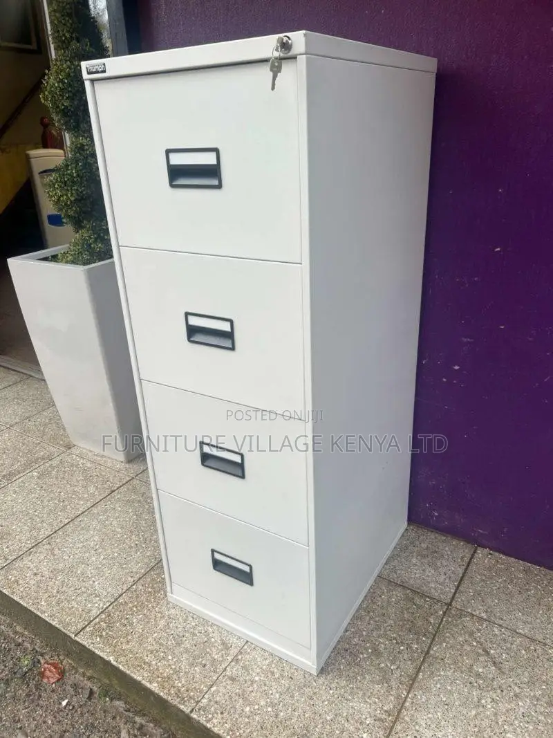 Office Cabinet ; 4- Drawer Metallic File Office Cabinet