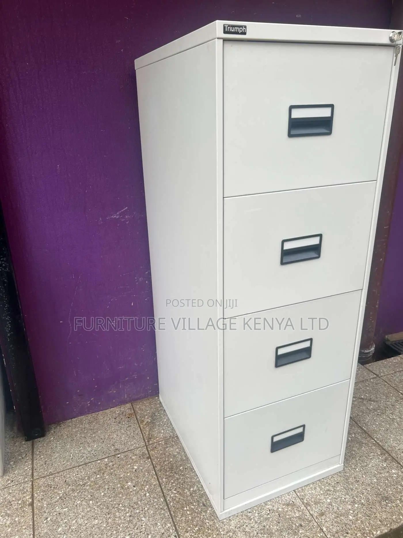 Office Cabinet ; 4- Drawer Metallic File Office Cabinet