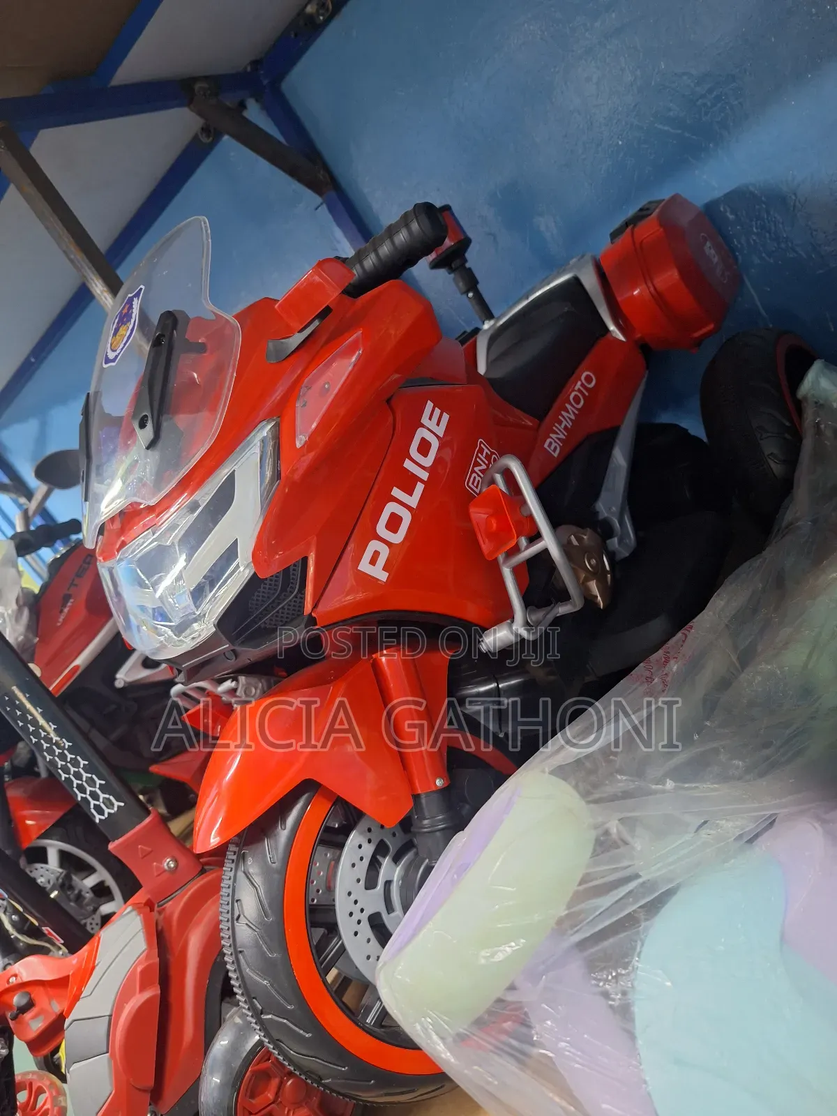 Ride on Toy Electric Police Bike