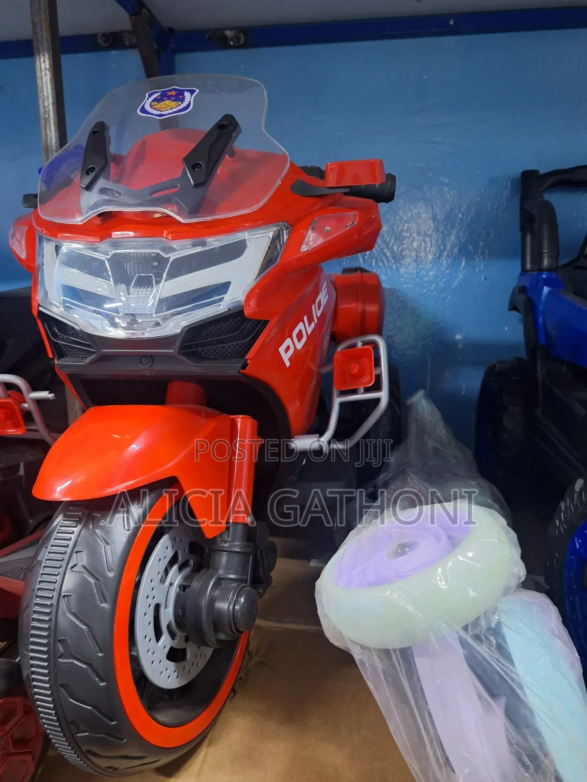 Ride on Toy Electric Police Bike
