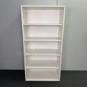 Bookshelf; 5-Tier Wood Shelf for Files and Books