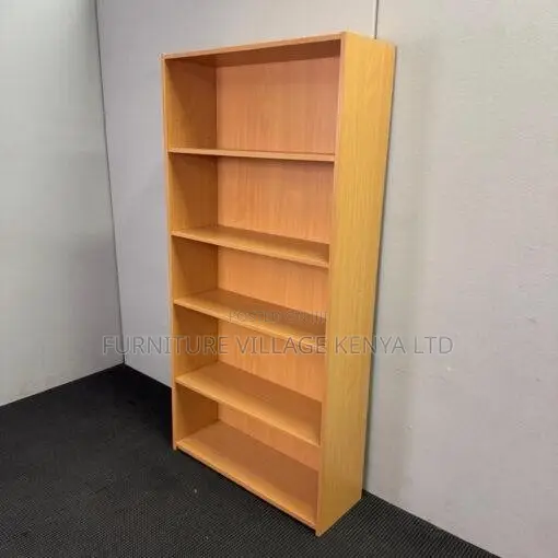 Bookshelf; 5-Tier Wood Shelf for Files and Books
