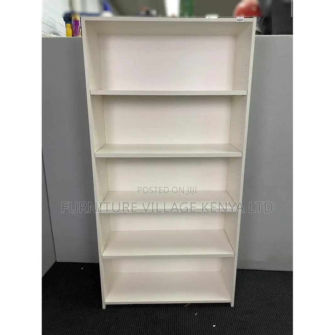Bookshelf; 5-Tier Wood Shelf for Files and Books