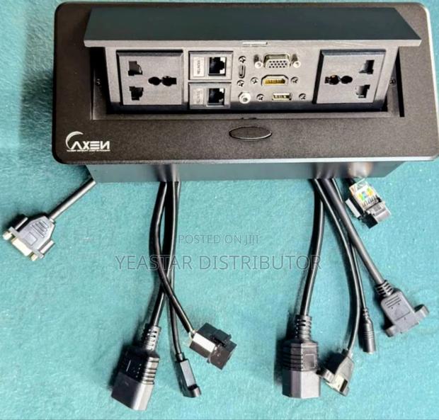 Black Pop-Up Multifunction Socket