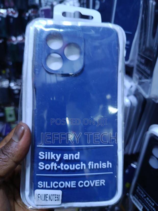 Blue Silicone Cover for the Falme Note50, Silky and Soft-Touch Finish. - main view