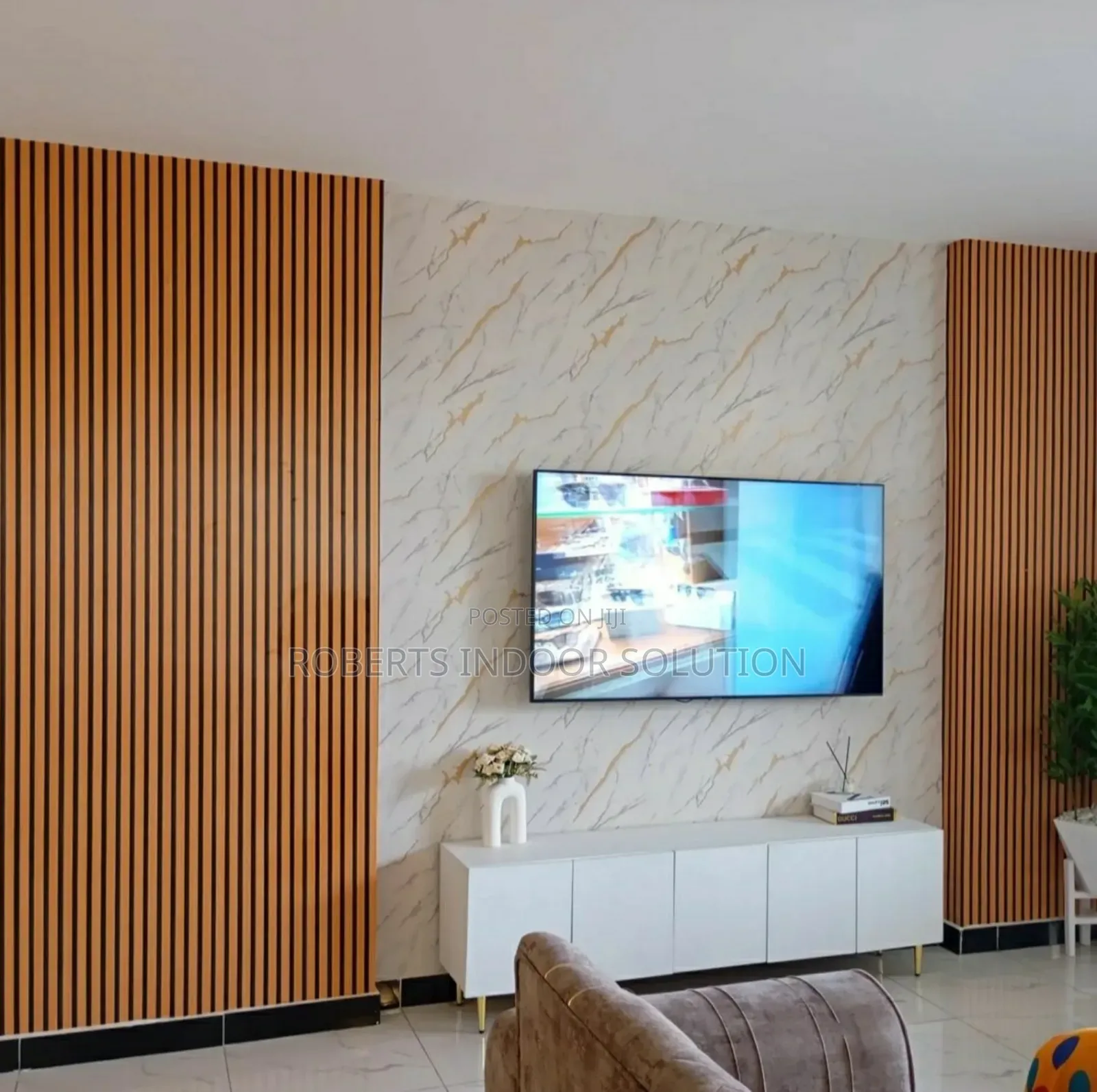 Television Accent Wall Wallpaper
