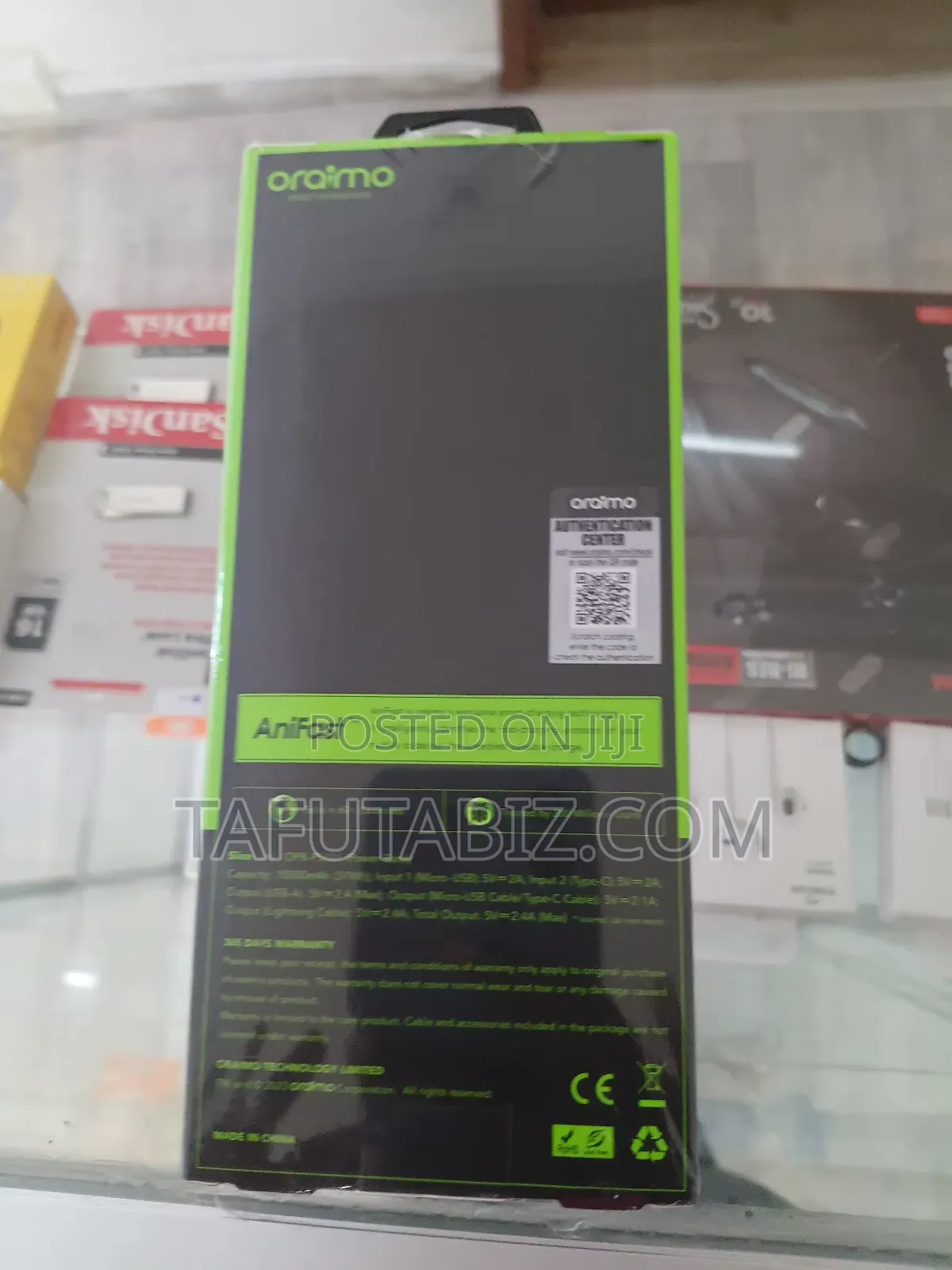 Oraimo 12w Anifast Fast Charge Power Bank 10000mah