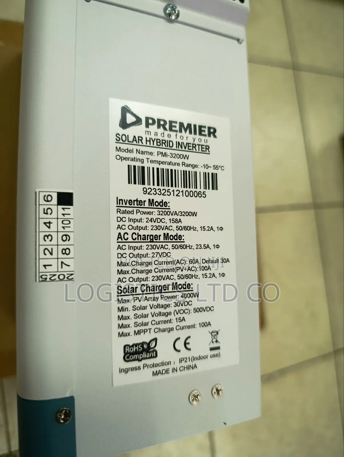Premier Hybrid Inverter 3.2kw 24v With 100a MPPT Solar Charger