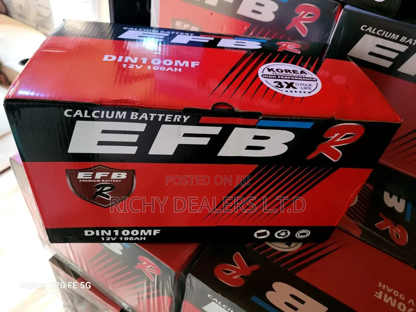 Efb Din100/100ah Car Battery
