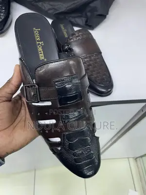 Authentic Leather John Foster Classic Mules