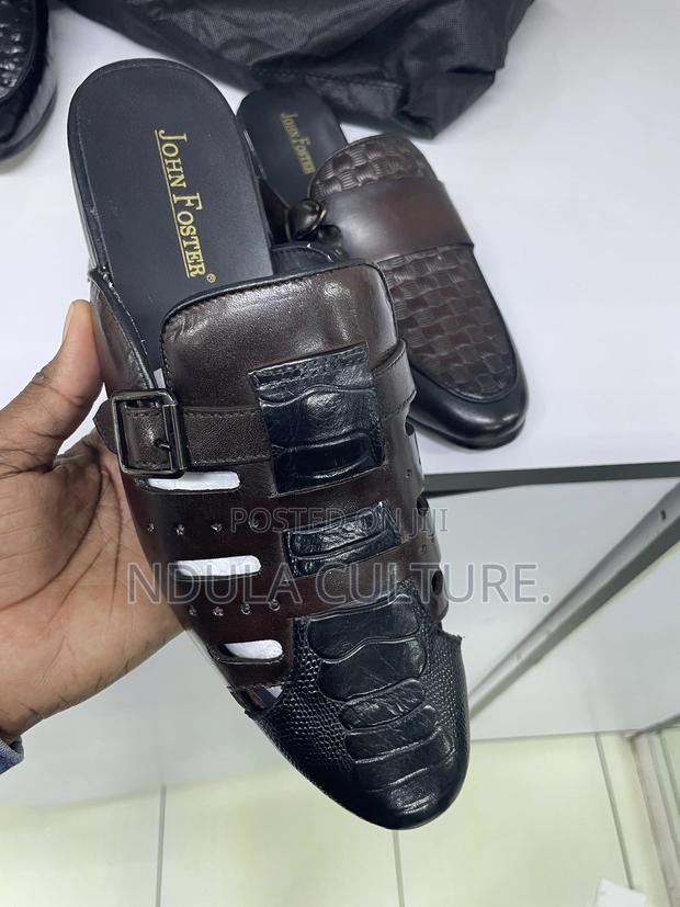 Authentic Leather John Foster Classic Mules - thumbnail 3