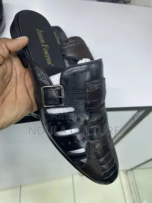 Authentic Leather John Foster Classic Mules