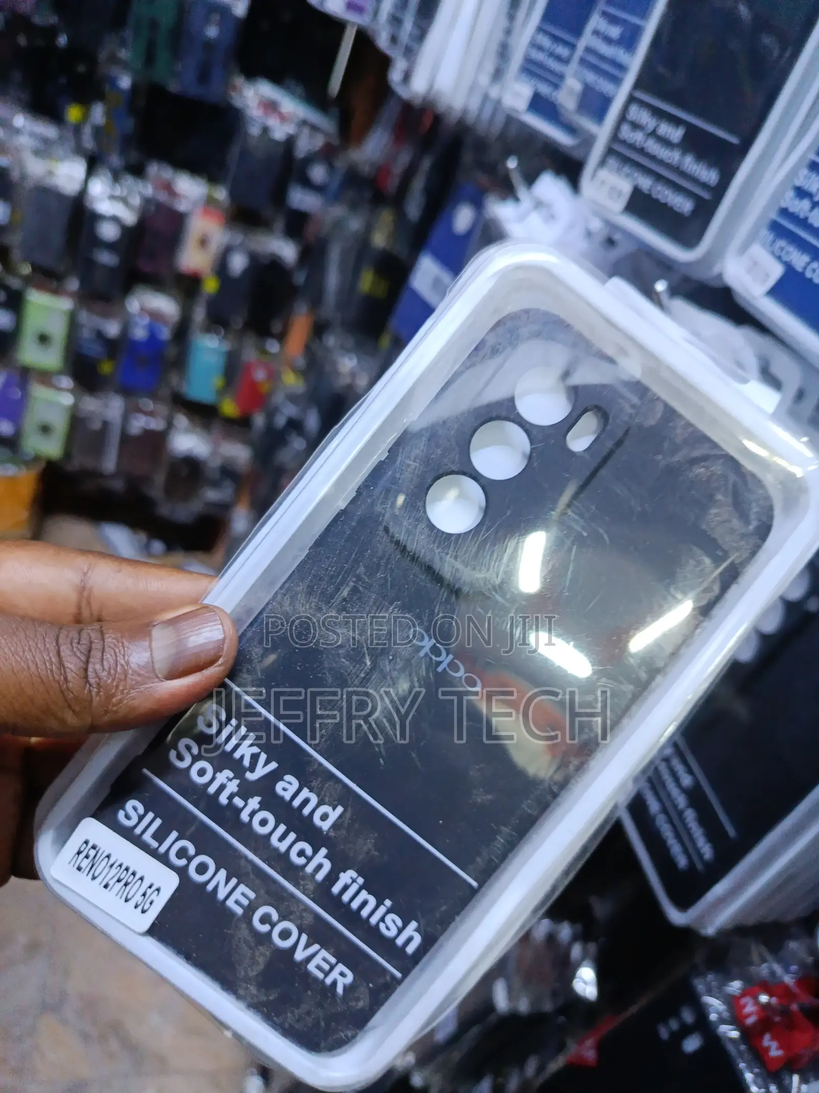 Silicone Case, "Silky and Soft-Touch for Reno 12 Pro 5g.