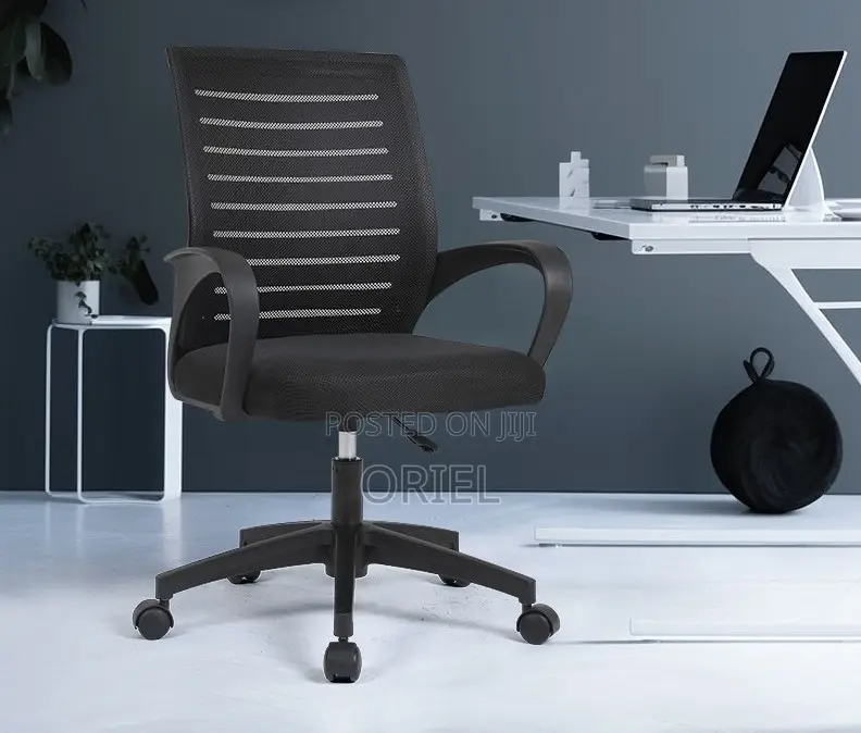 Office Mid-Back Chair : Office Swivel Adjustable Chair