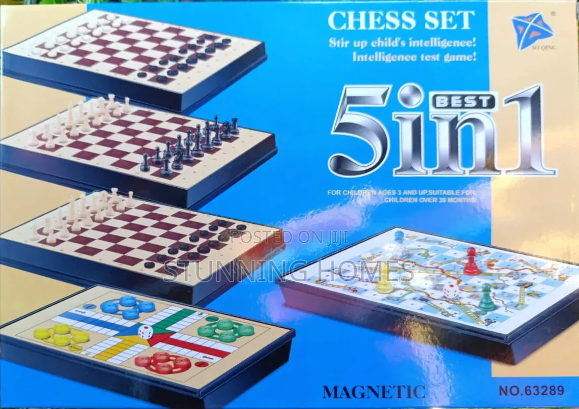 5 in 1 Board Game Set