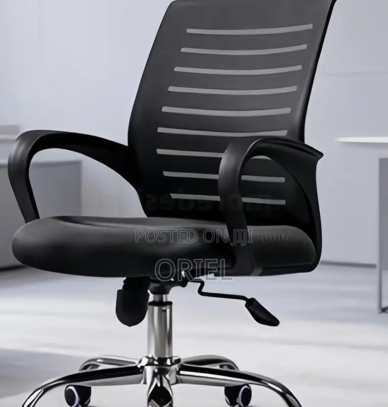 Office Mid-Back Chair : Office Swivel Adjustable Chair