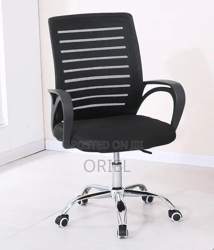 Office Mid-Back Chair : Office Swivel Adjustable Chair