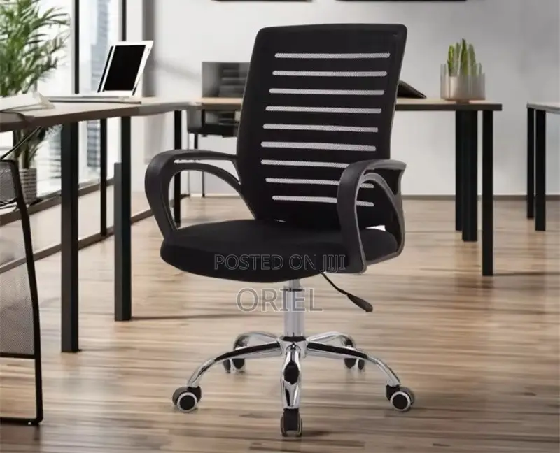Office Mid-Back Chair : Office Swivel Adjustable Chair