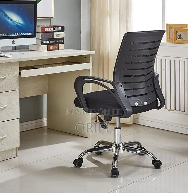 Office Mid-Back Chair : Office Swivel Adjustable Chair