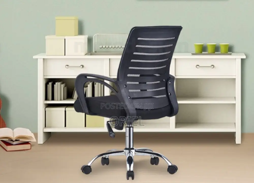Office Mid-Back Chair : Office Swivel Adjustable Chair