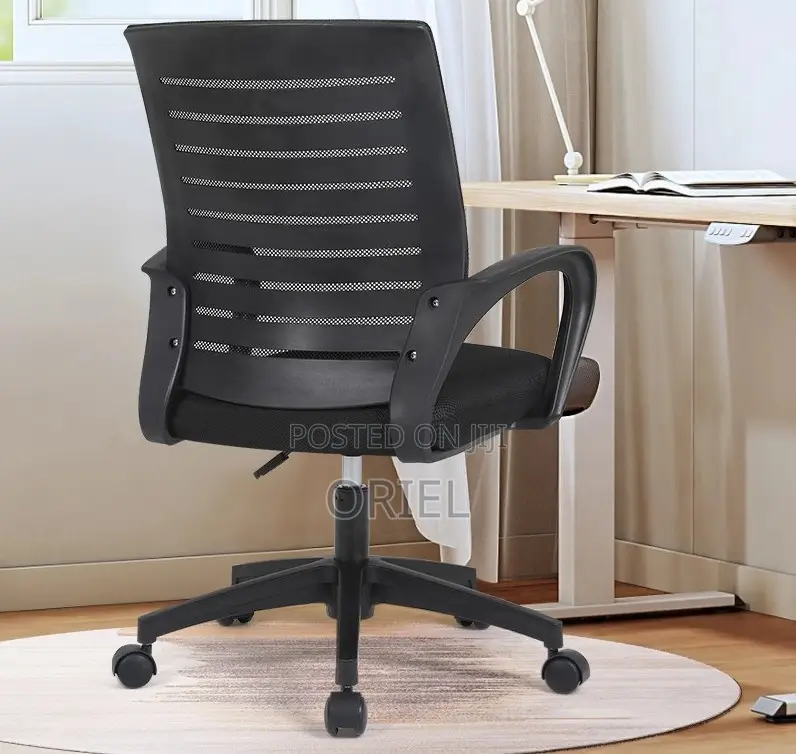 Office Mid-Back Chair : Office Swivel Adjustable Chair
