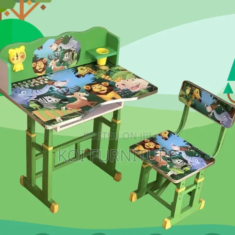 Home Table; Adjustable Childrens Desk Chair Functionality Set